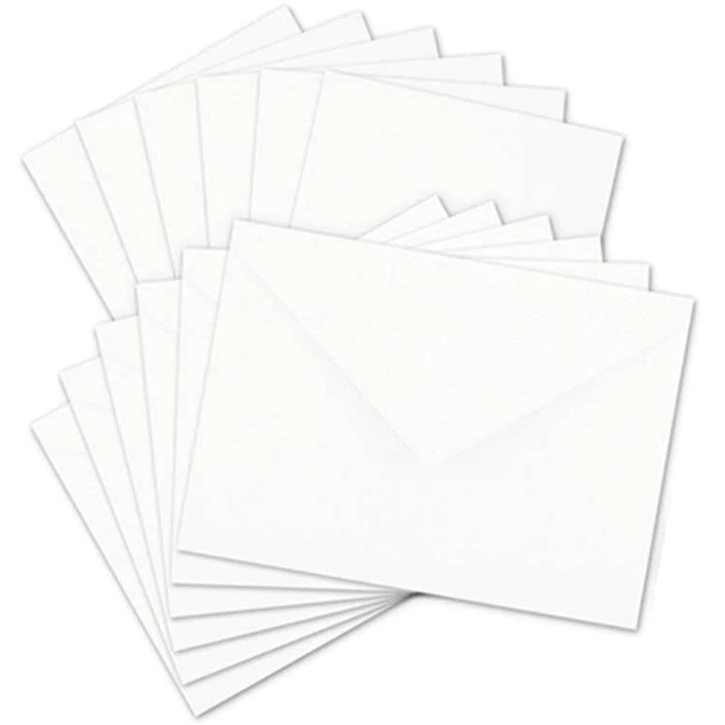 CARD AND ENVELOPE SET  WHITE 