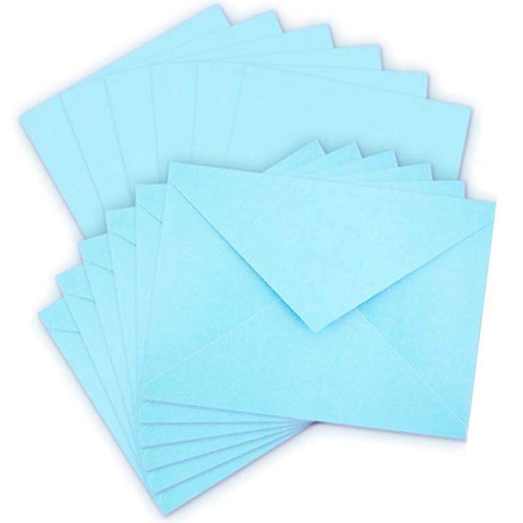 CARD &amp; ENVELOPE SET BABY  BLUE 