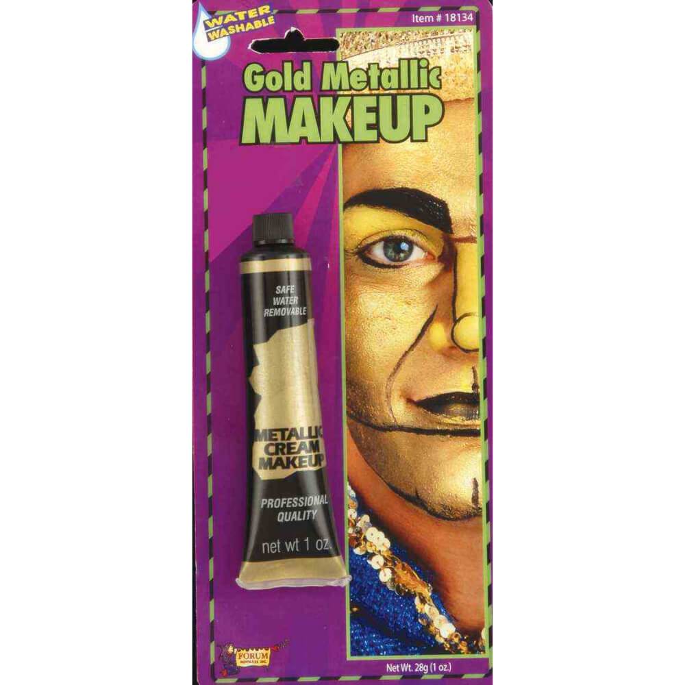 Cream Metallic Makeup Tube 1oz Gold