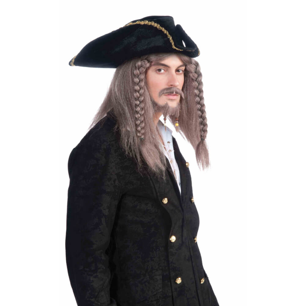 Pirate Captain Adult Wig