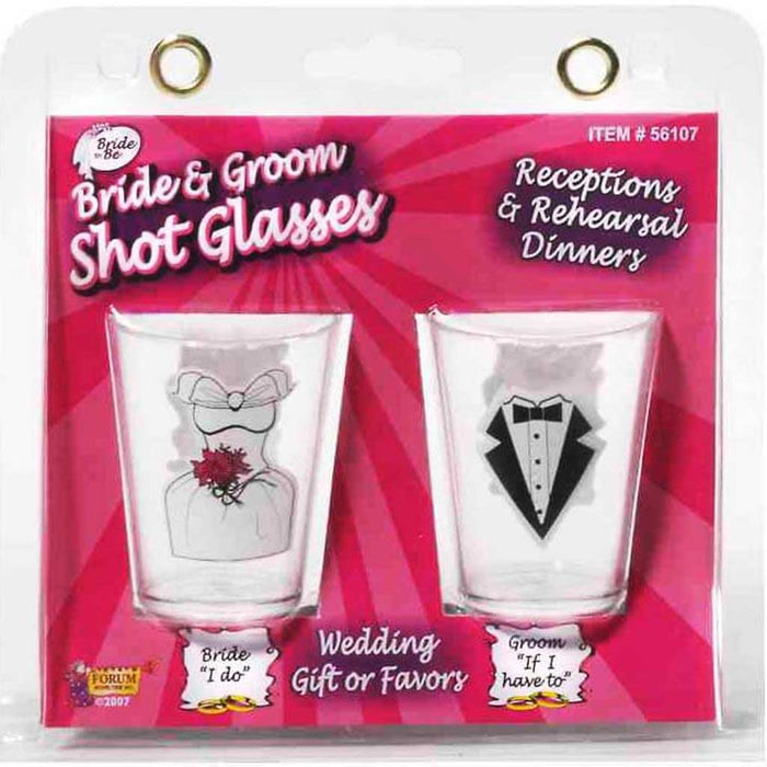 Bride & Groom Shot Glass 