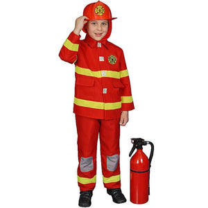 Red Fire Fighter Child Costume