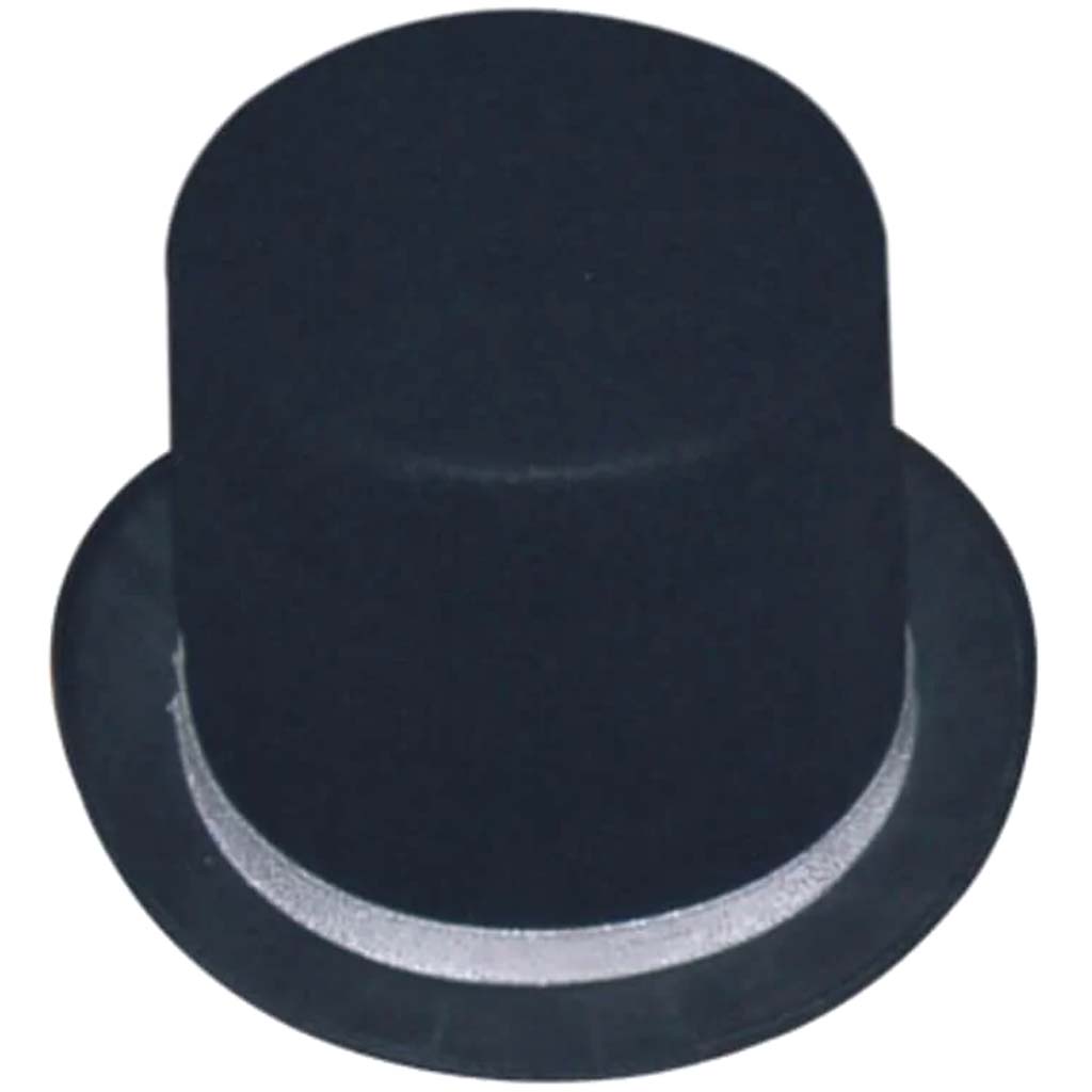 Tuxedo Top Hat Trim Silver 