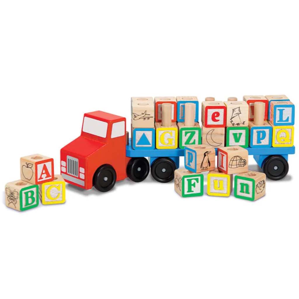 Alphabet Blocks Wooden Truck