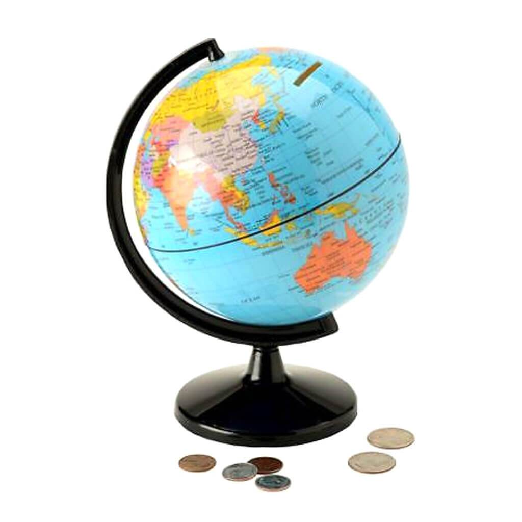 Globe Coin Bank Save The World 