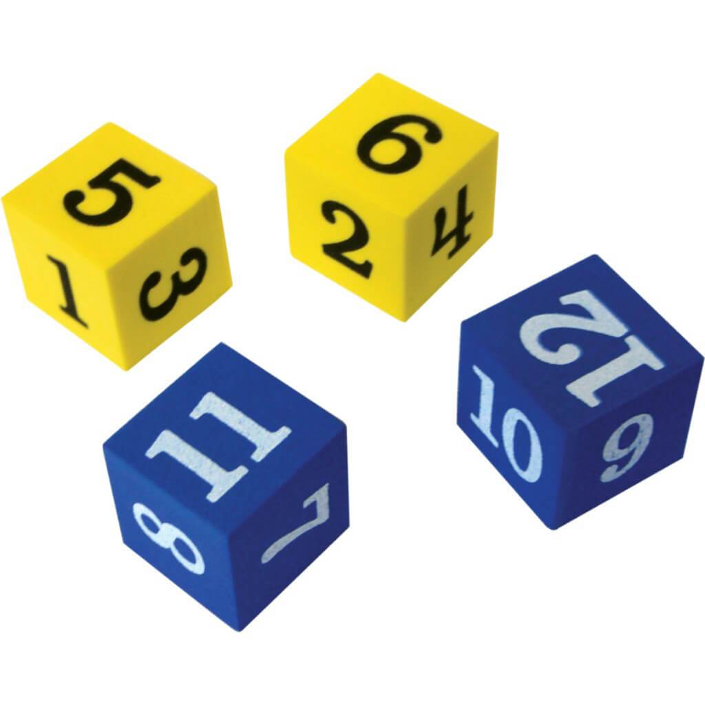 Foam Numbered Dice 