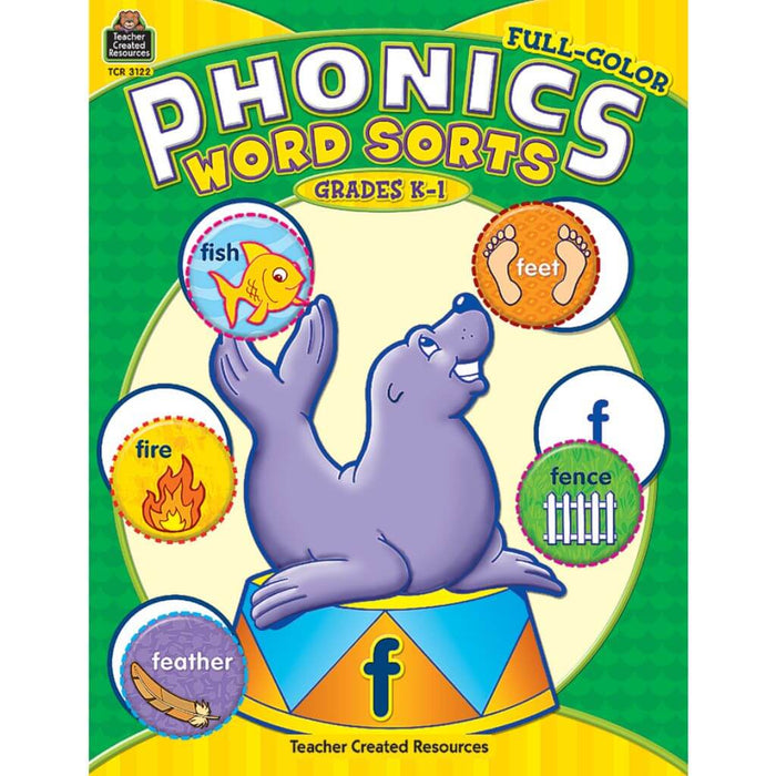 Phonics Word Sorts Book Grade K-1