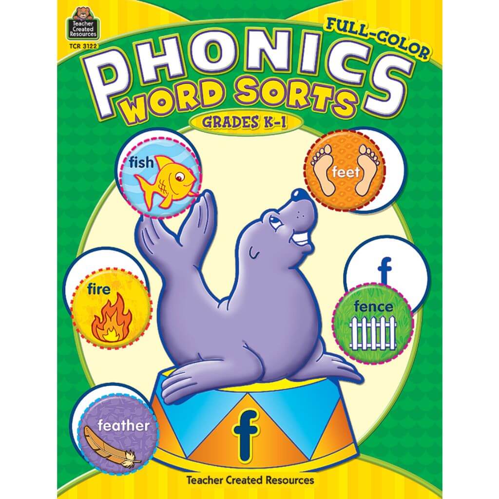 Phonics Word Sorts Book Grade K-1