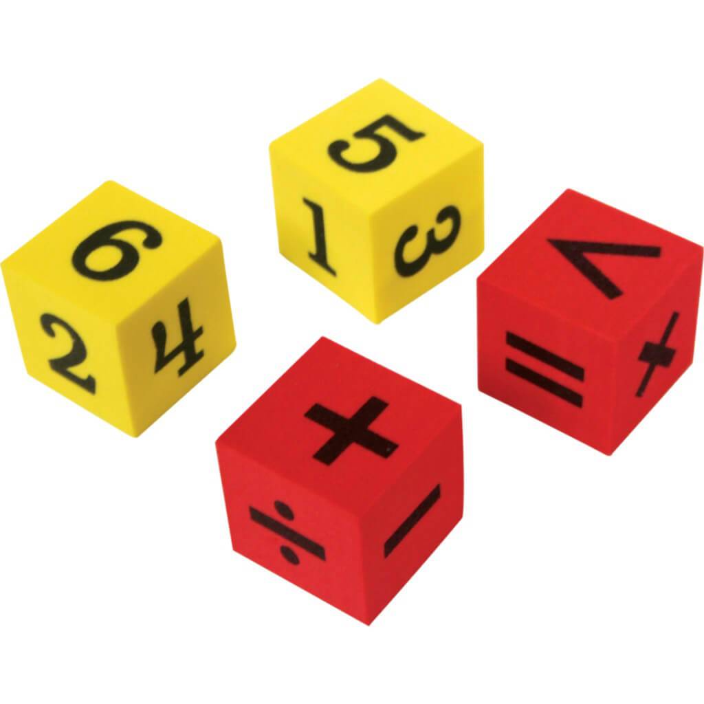 Foam Numbers &amp; Operations Dice