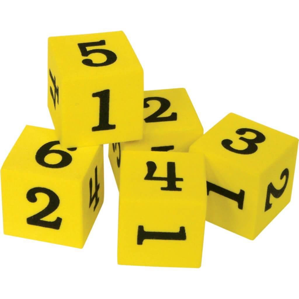 Foam Number Dice 