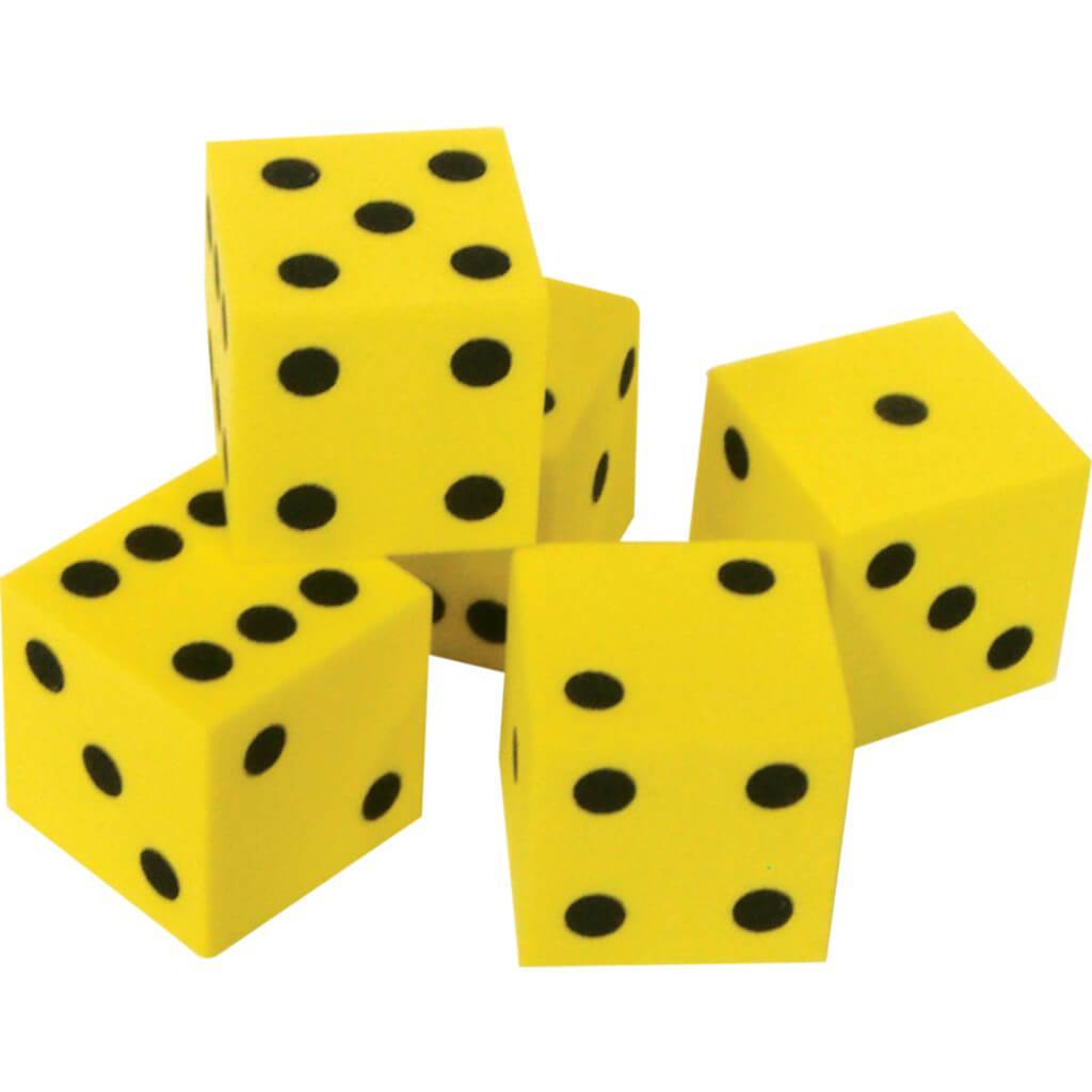 Foam Traditional Dice 