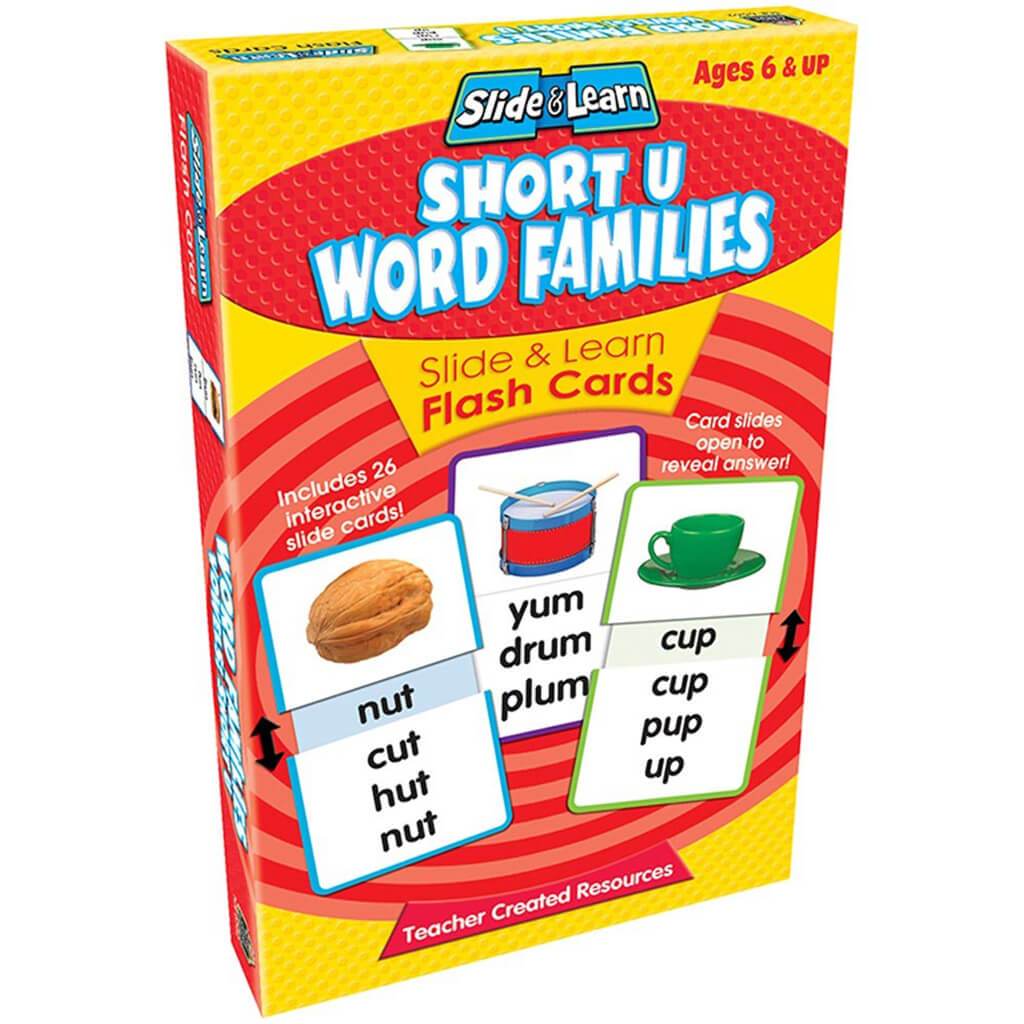 Flash Card Slide &amp; Learn Short U Word Families