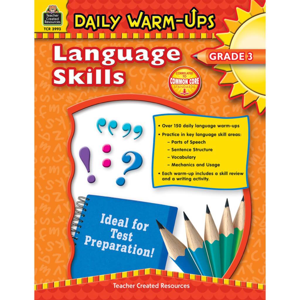 Daily Warm-Ups Language Skills Book Grade 3 