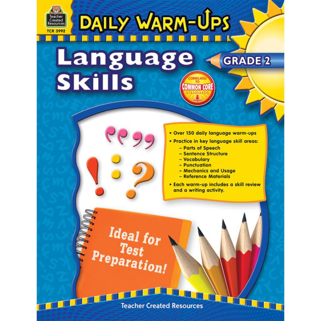 Daily Warm-Ups Language Skills Book Grade 2 