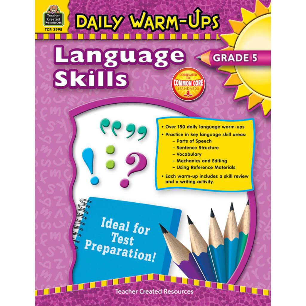 Daily Warm-Ups Language Skills Book Grade 5 