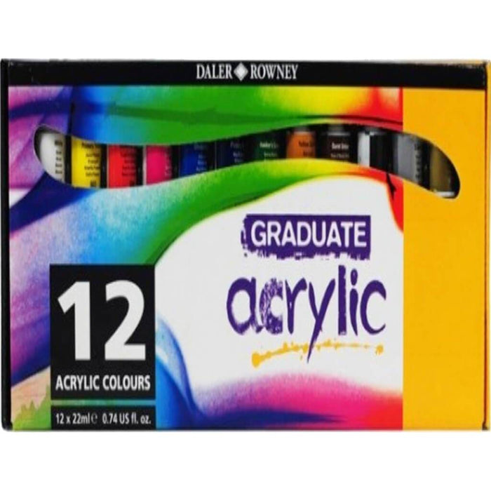 Daler Rowney Graduate Acrylic Set 22ml Pack of 12