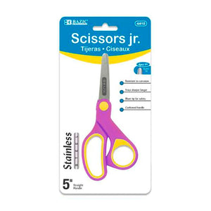 Bazic Soft Grip Blunt Tip School Scissors 5in