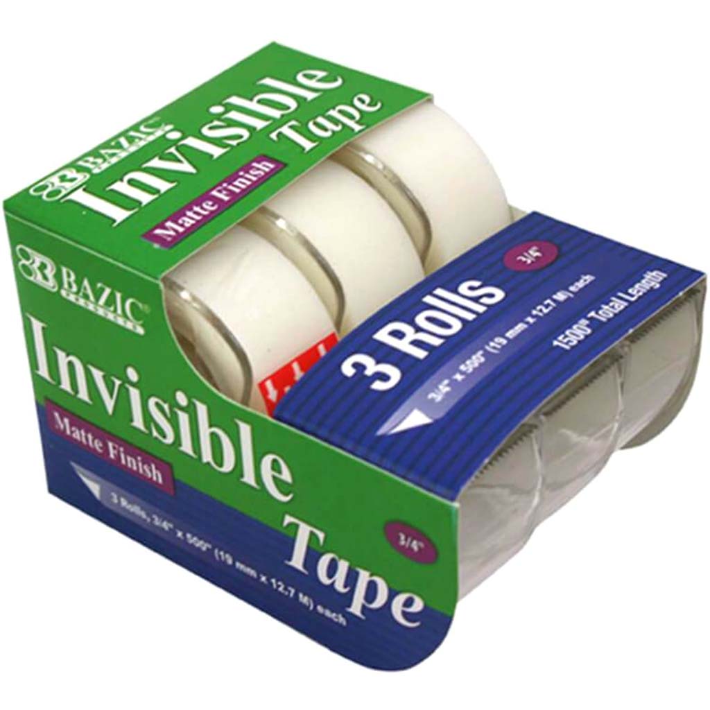 Tape Invisible with Dispenser 3pcs 