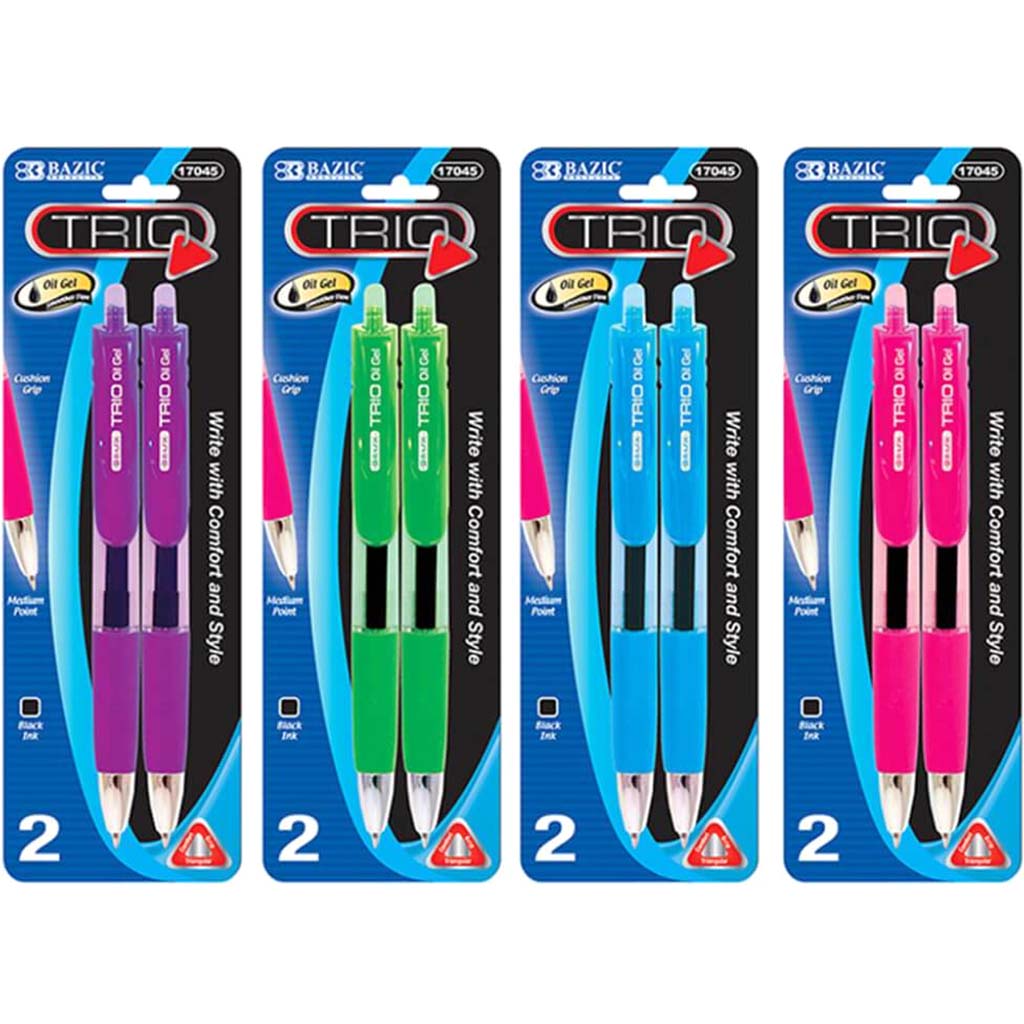 Pen Retractable Trio Medium Point 