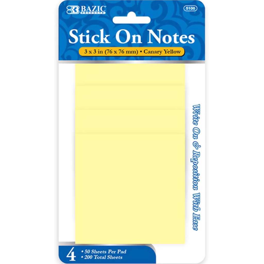 Stick On Notes 50 Sheets 