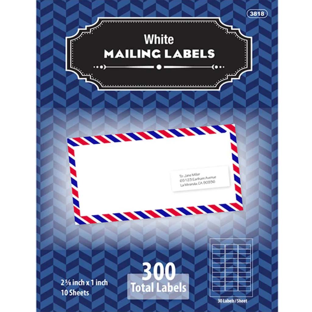 Address Label White 300ct 