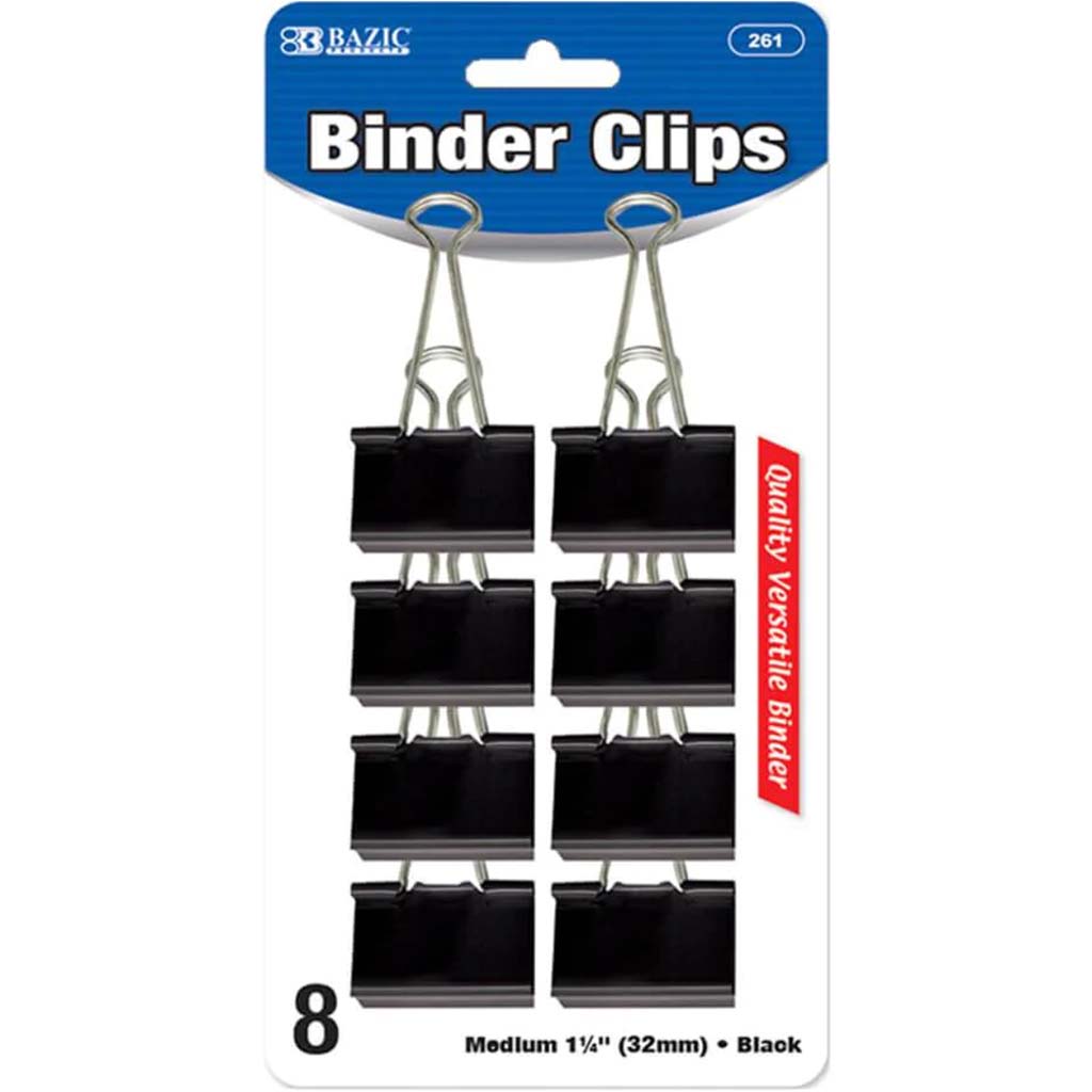 Binder Clips Medium 32mm 8ct 