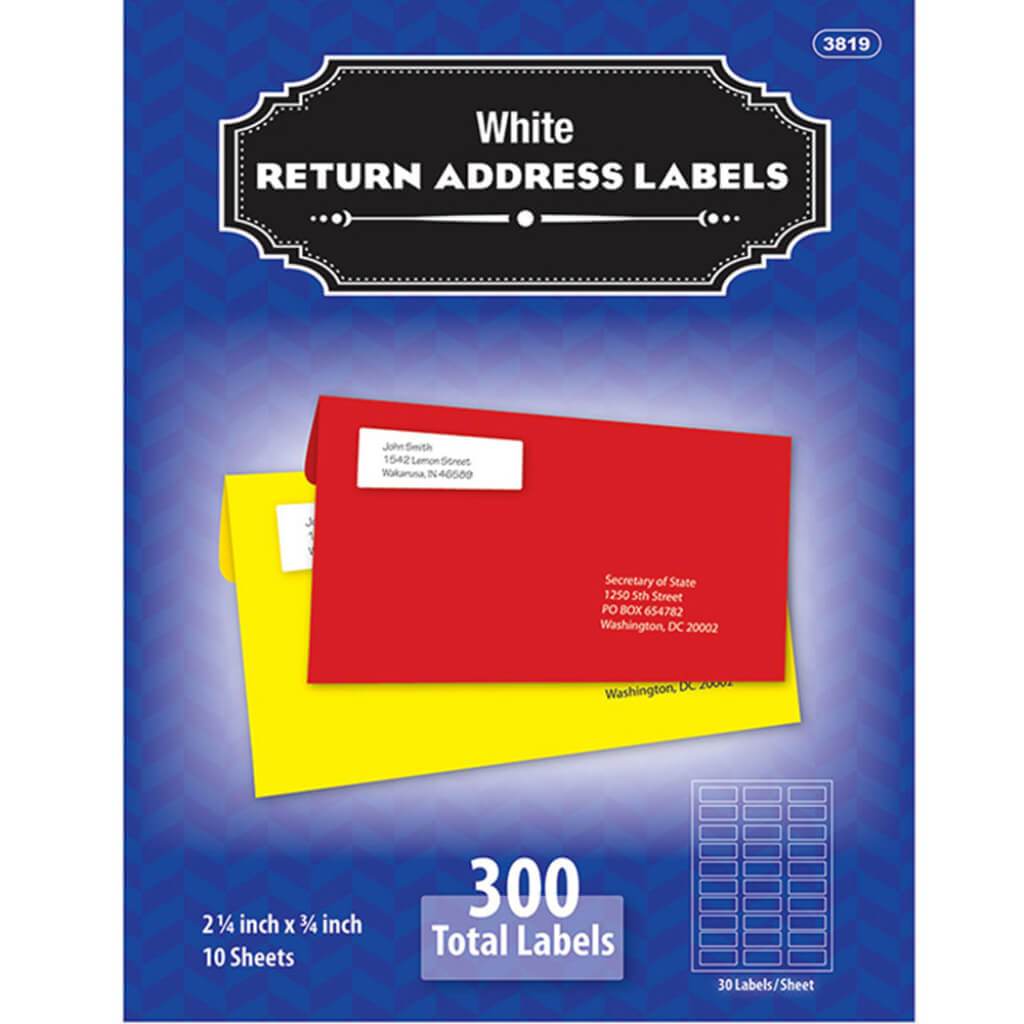 Return Address Labels 300ct 