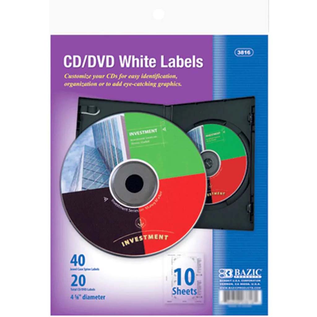 CD/DVD White Labels 