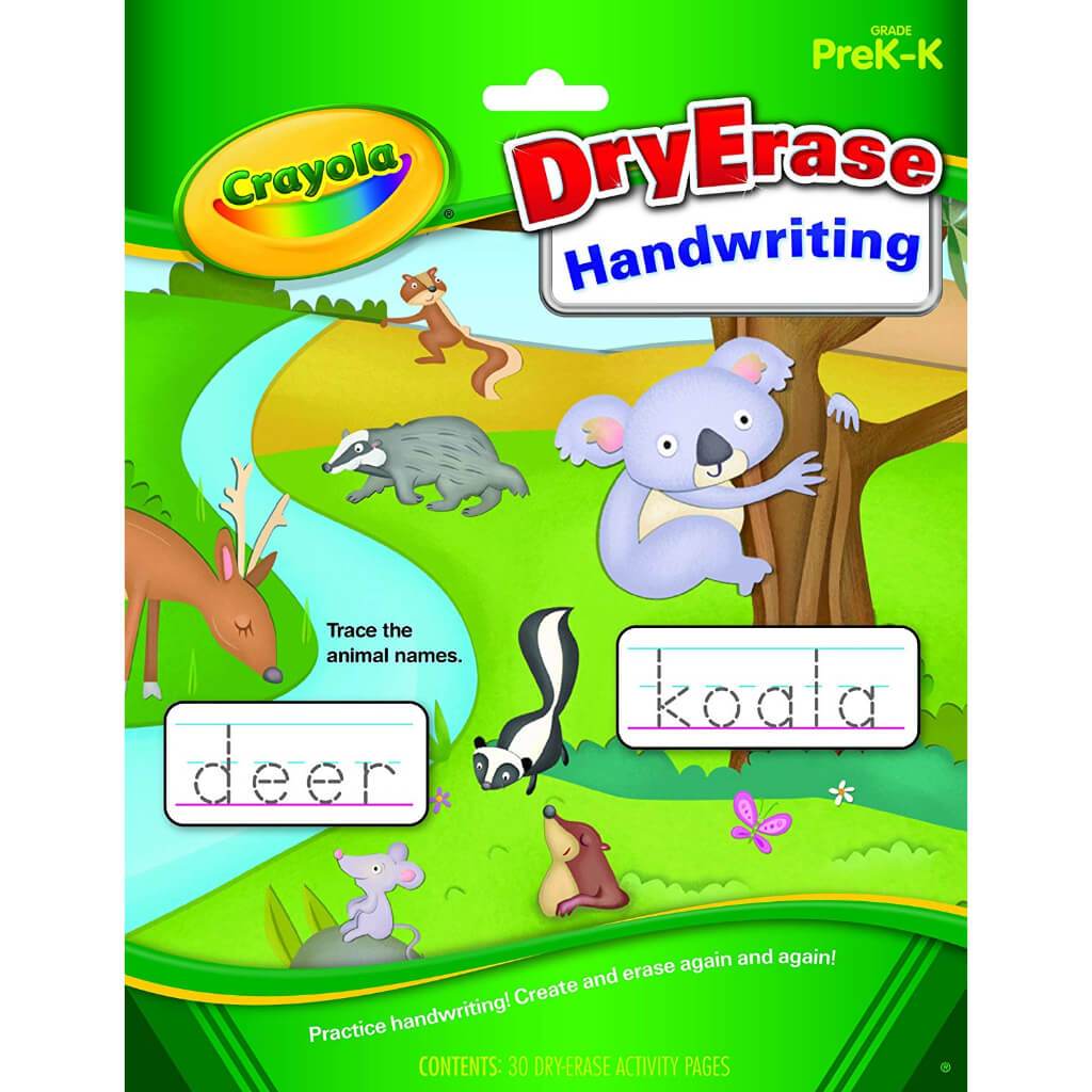 Crayola Dry Erase Learning Activity Workbook Handwriting Magic