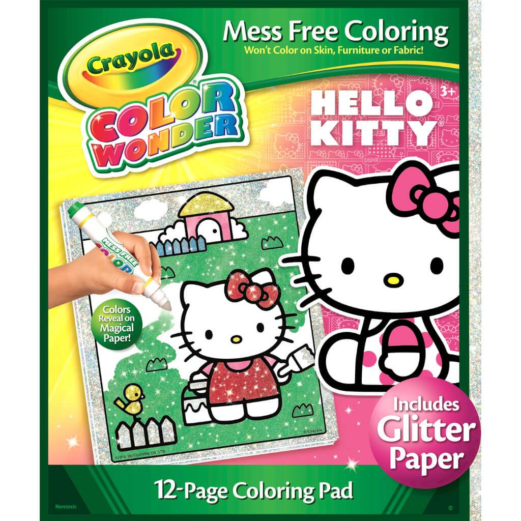 Crayola Color Wonder Hello Kitty Glitter Refill Coloring Pad