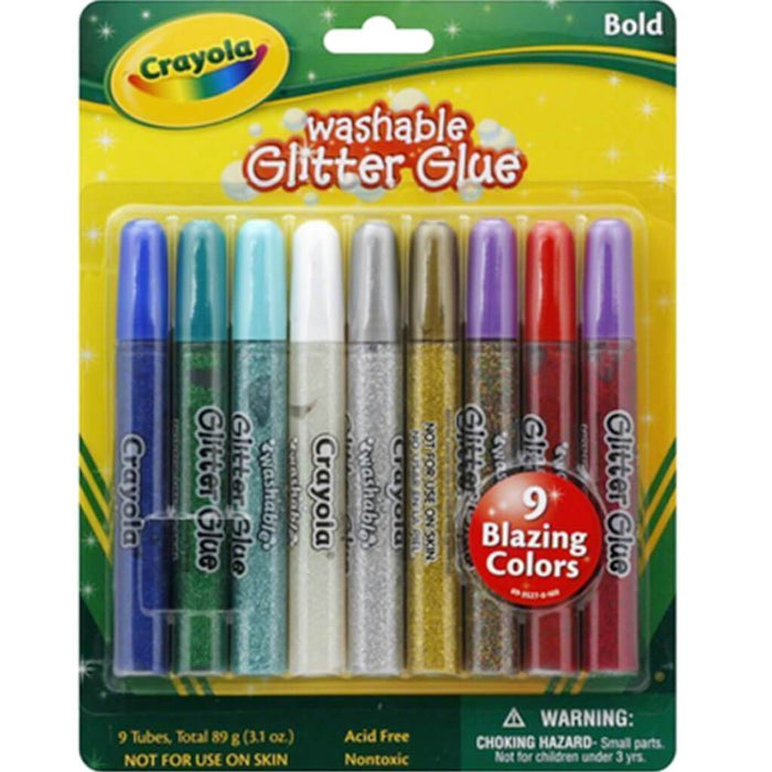 Crayola Glitter Glue 9ct Assorted Colors