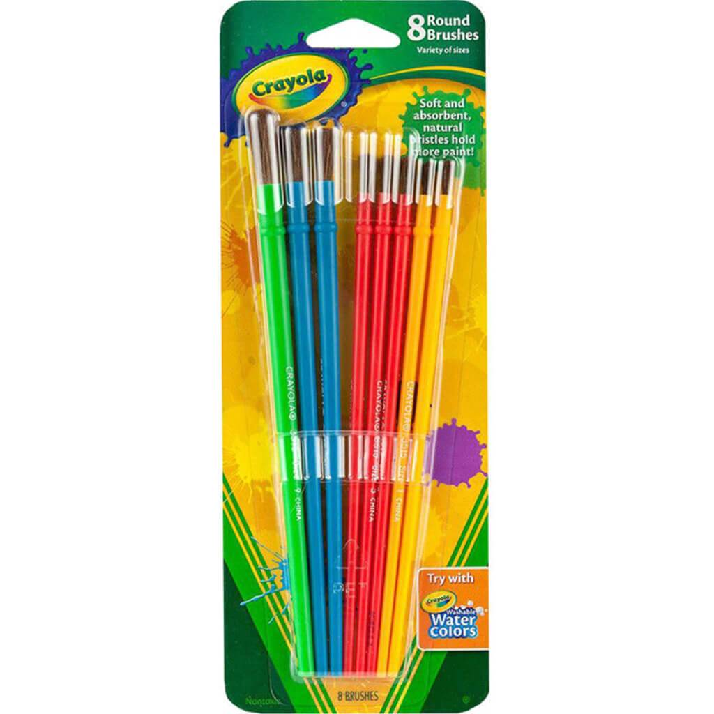 Crayola Art &amp; Craft Brush Set Blister 8ct