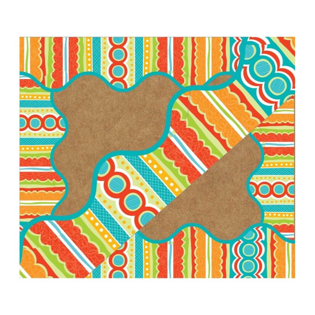 Tropical Twist Scalloped Borders