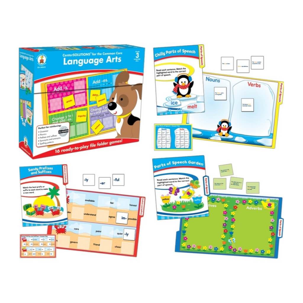 Language Arts File Folder Game Grade 3