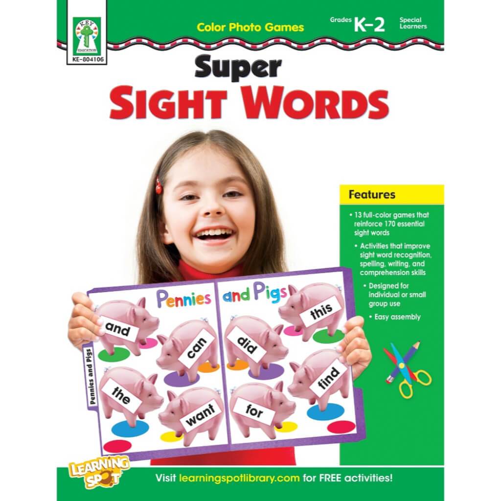 Color Games Sup S.Words Grades Kinder-3 