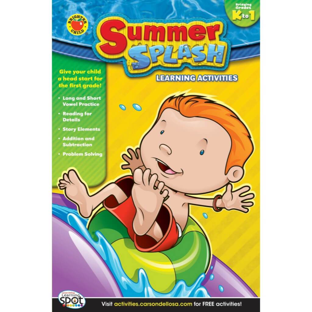 Summer Splash Learning Activities Workbook Grade K-1 