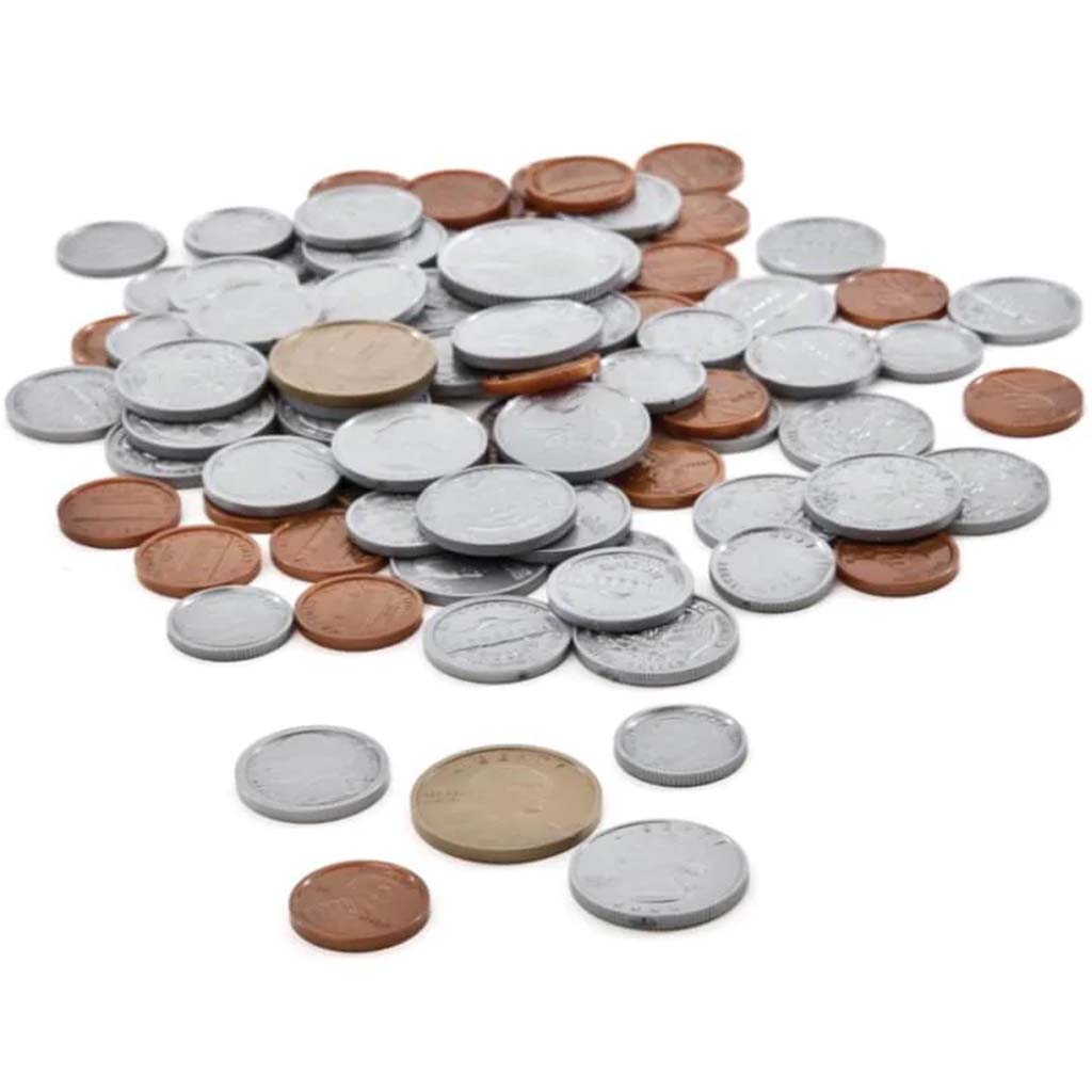 Thinking Kids 98 Pieces Coin Set Manipulatives 