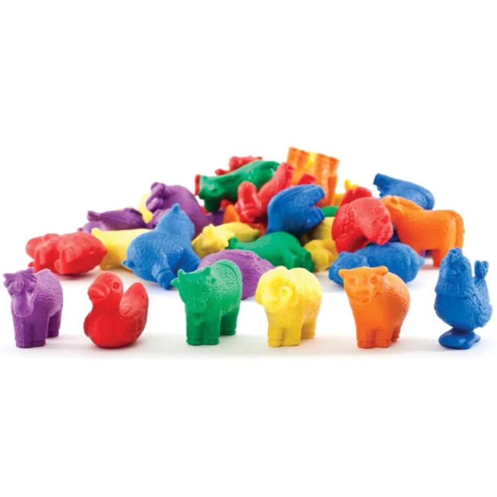 Thinking Kids 72 Farm Animals Manipulatives 