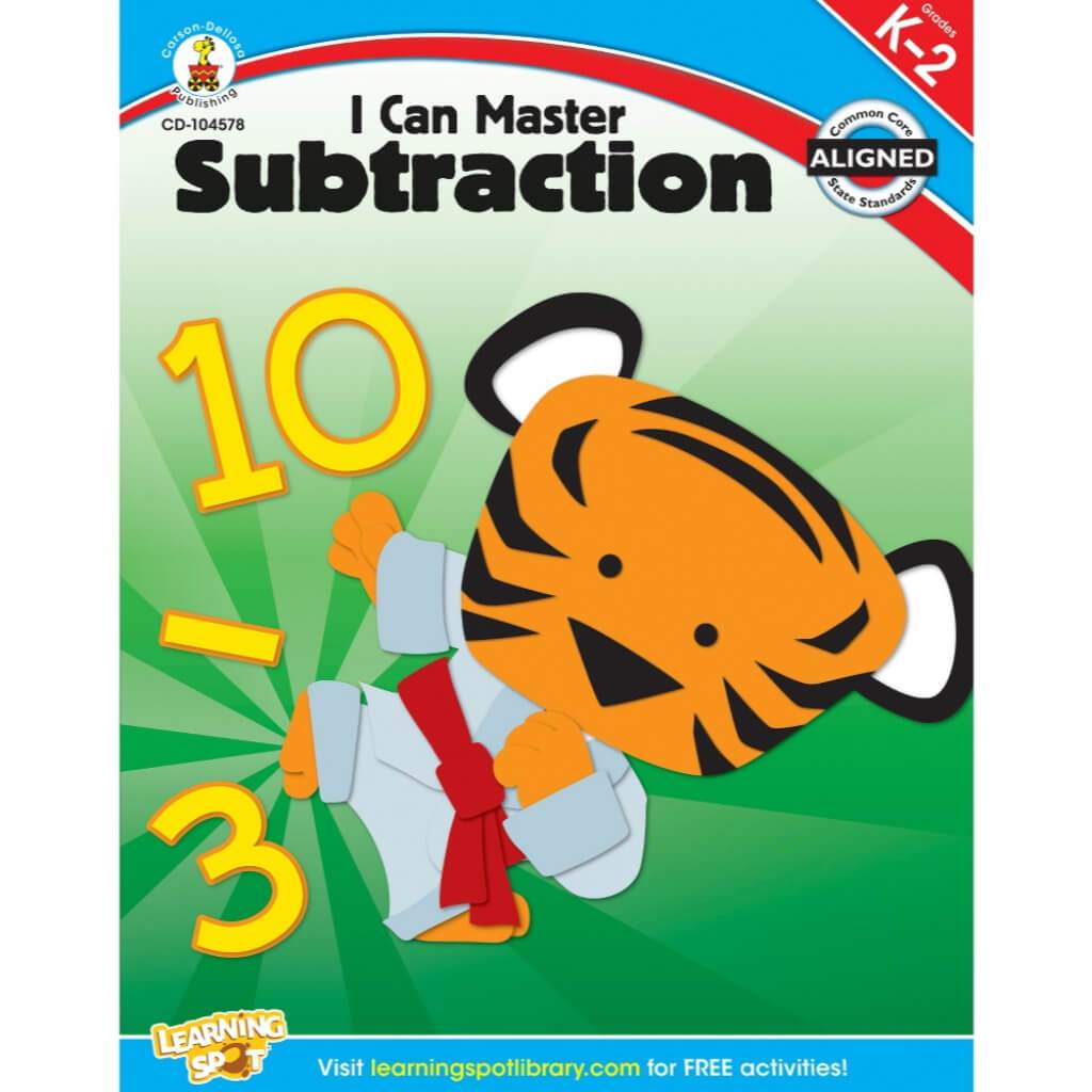 I Can Master Subtraction Workbook Grade Kinder-2 