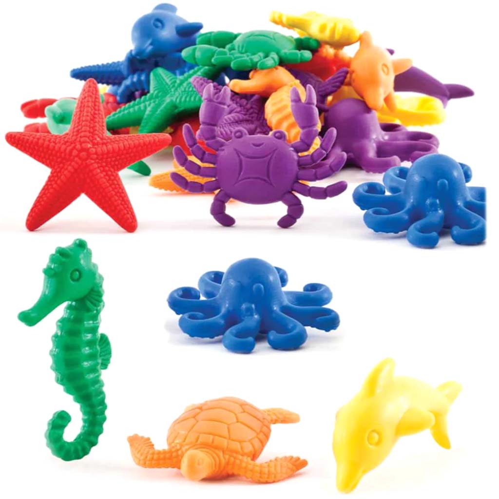 Thinking Kids 72 Aqua Animal Manipulatives 