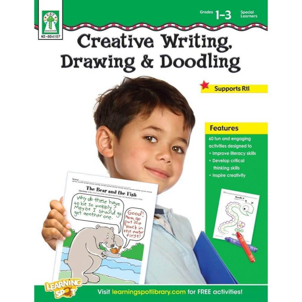 Creative Writing, Drawing, &amp; Doodling Resource Book Grade 1-3 