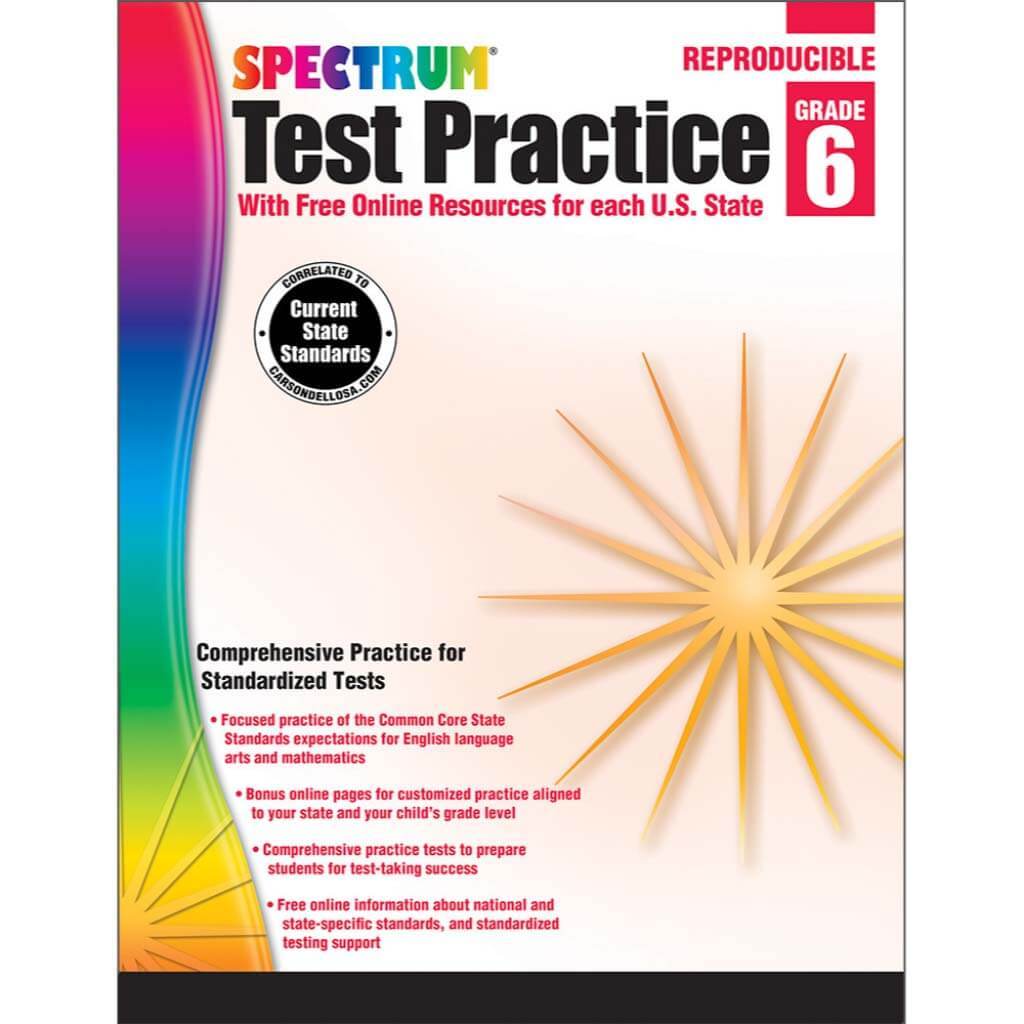 Spectrum Test Practice Workbook Grade 6 