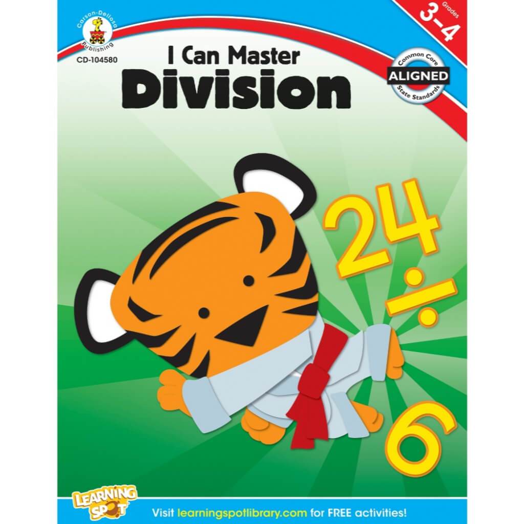 I Can Master Division Workbook Grade 3-4 