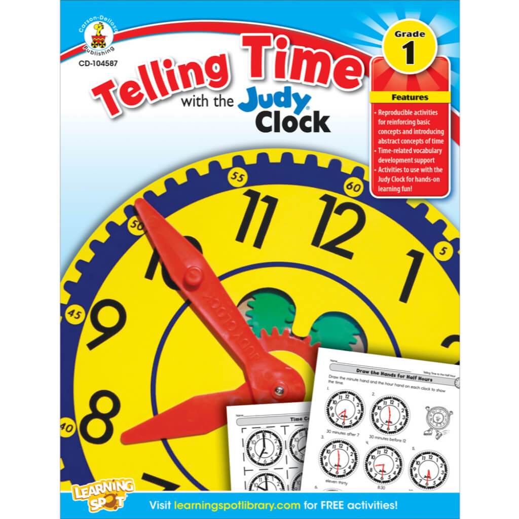 Telling Time Judy Clock Workbook Grade 1 