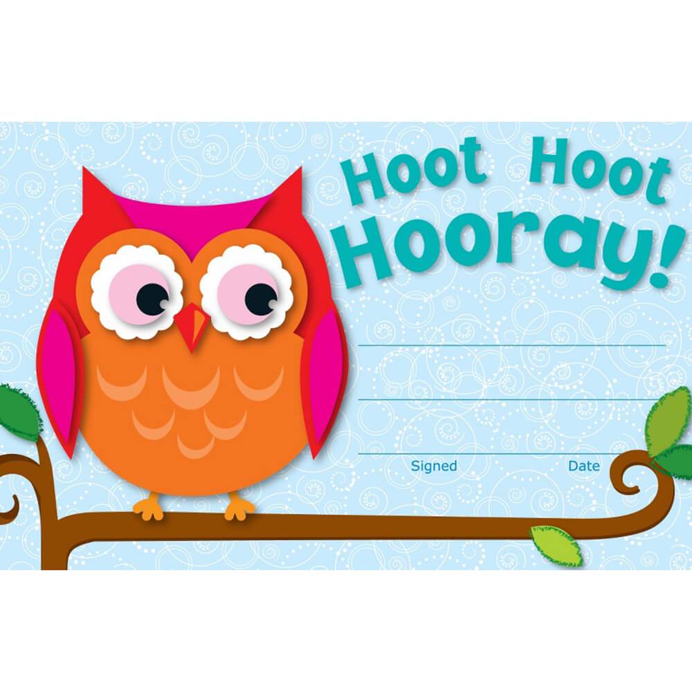 Hoot Hoot Hooray! Awards &amp; Certificates 