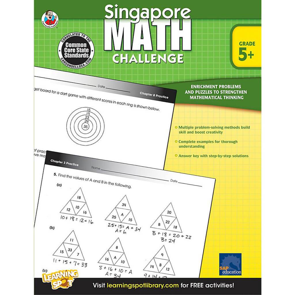 Singapore Math Challenge Workbook Grade 5-8