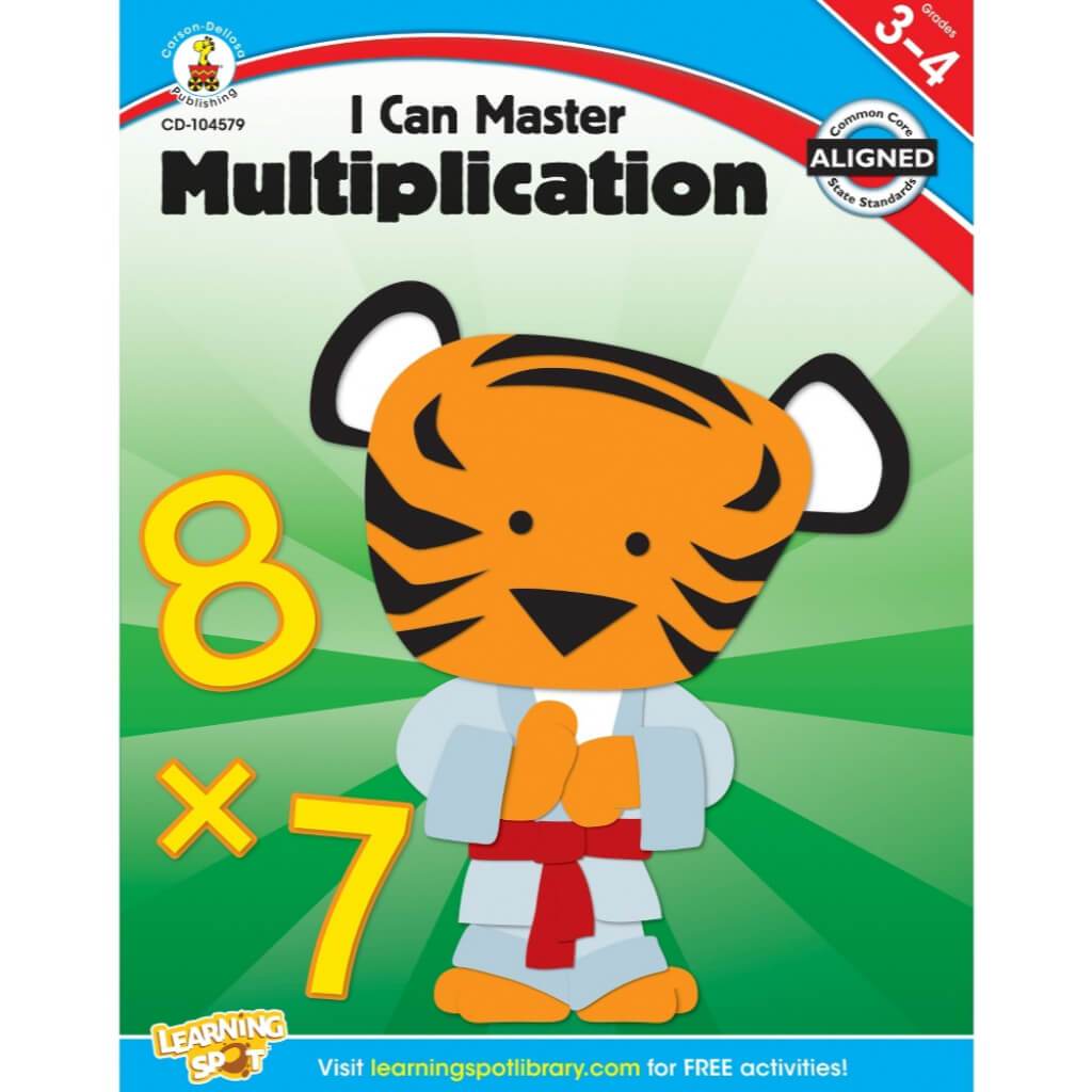 I Can Master Multiplication Workbook Grade 3-4 