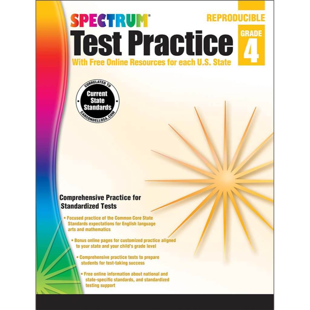 Spectrum Test Practice Workbook Grade 4 