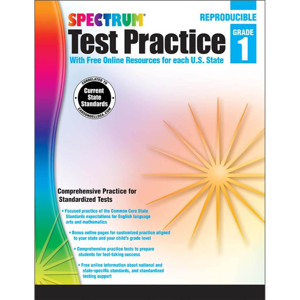Spectrum Test Practice Workbook Grade 1 