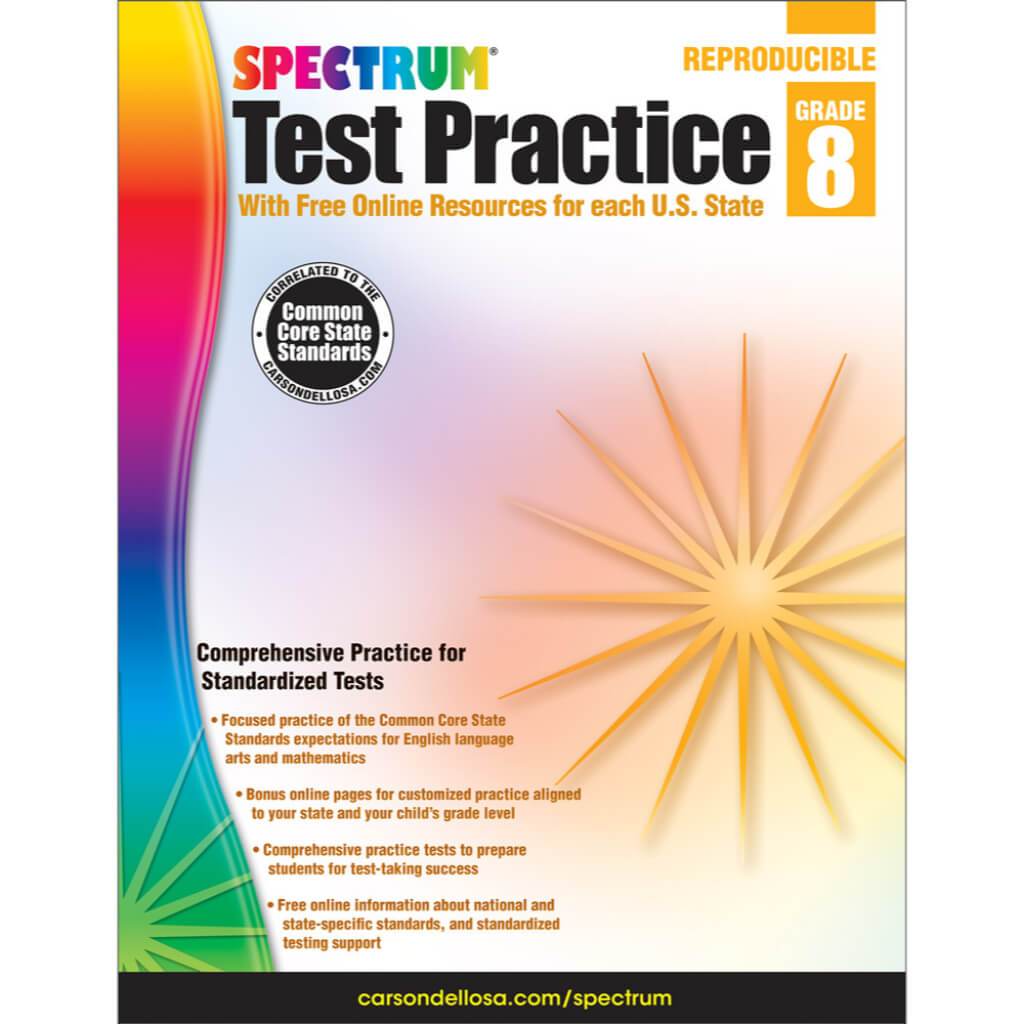 Spectrum Test Practice Workbook Grade 8 